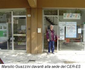 Marsilio Guazzini davanti alla sede del CER-ES