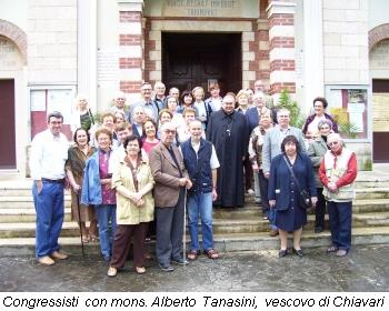 Con il vescovo di Chiavari